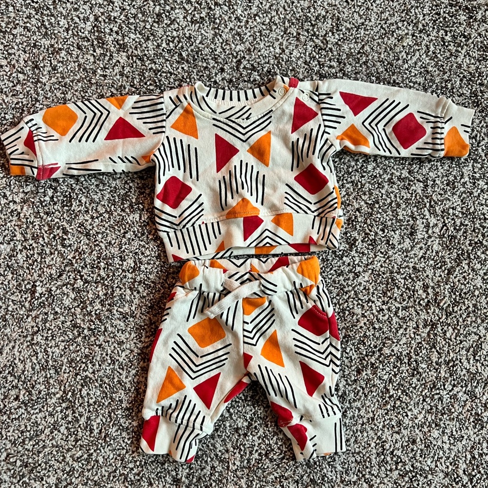 Ade + Ayo Jogger and Sweater Sized Newborn Matching 2 Piece Set